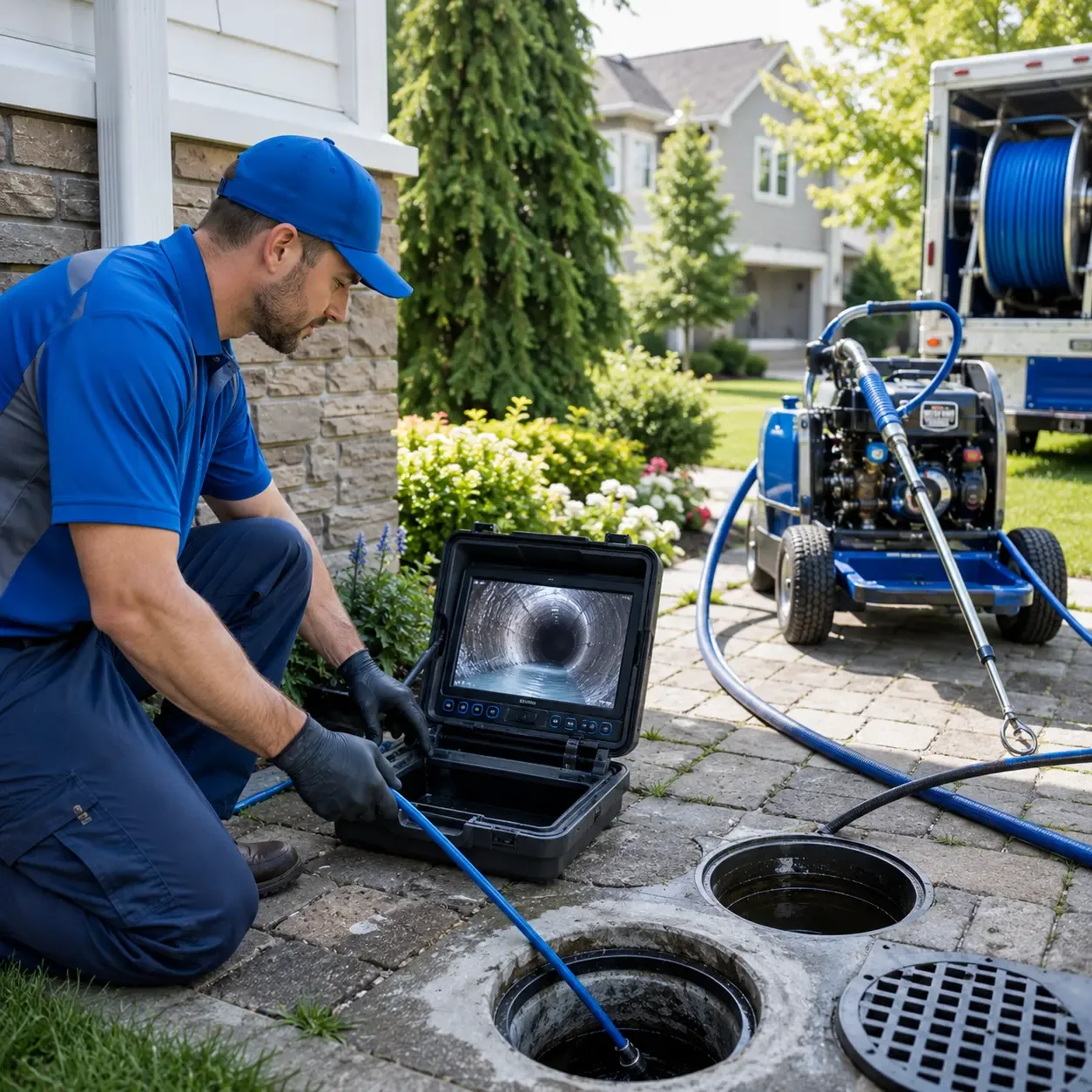 Outdoor drain cleaning professionals serving Quinebaug, CT